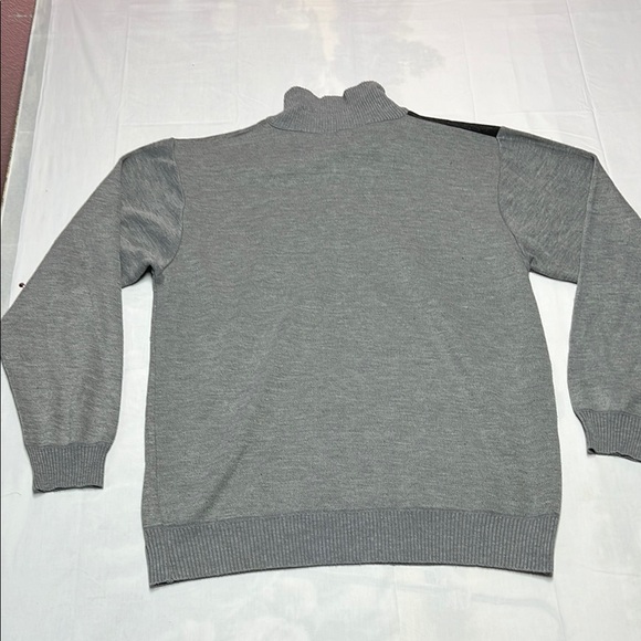 MEN'S MARX&DUTCH 4XL MULTI-COLOR ARGYLE LONG SLEEVE 1/4 ZIP SWEATER - Picture 10 of 15